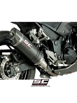 Tłumik owalny Slip-on SC-Project do Kawasaki Z 300 [15-17]