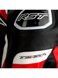 Kurtka motocyklowa skórzana Rst Tractech Evo IV czarno-czerwona