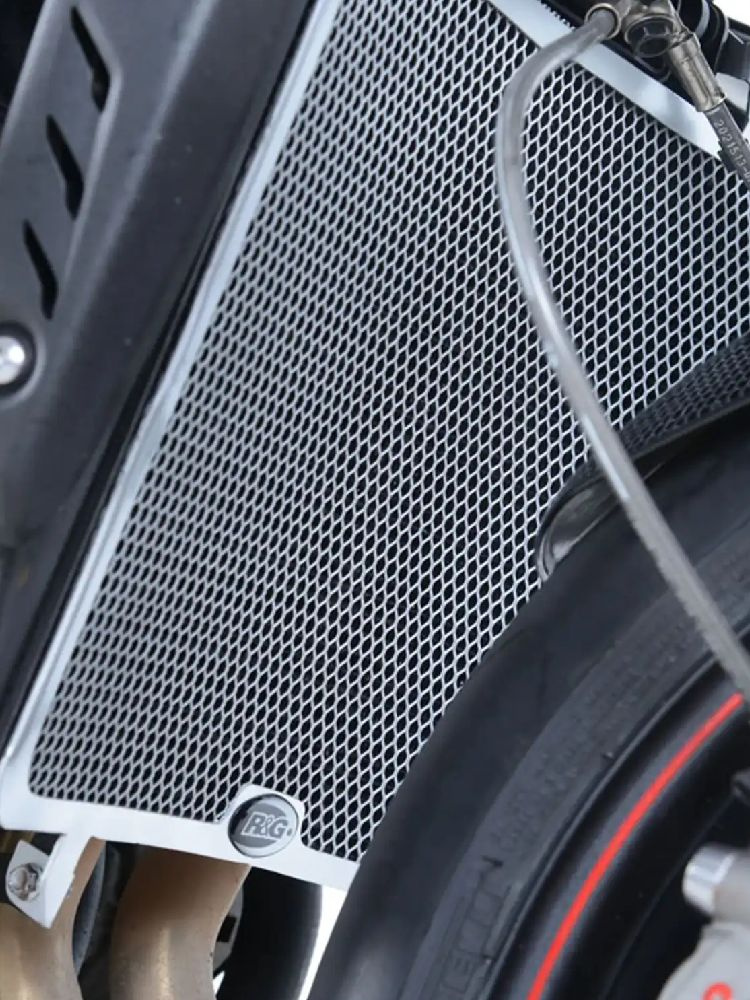 Osłona chłodnicy R&G aluminiowa do Triumpha Street Triple R / S / RS 765 (17- 22) szara