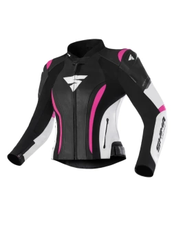 Kombinezon motocyklowy dwuczęściowy damski Shima Miura 2.0 czarno-biało-różowy