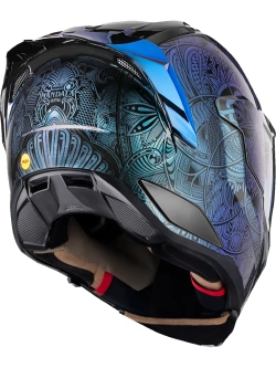 Kask integralny Icon Ultraflite MIPS Opal Mandala czarno-niebieski