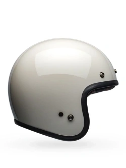 Kask otwarty Bell Custom 500 Solid Vintage biały