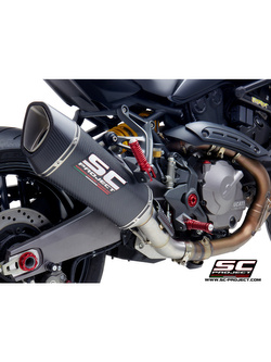 Tłumik SC-Project SC1-R Carbon / Titanium (Slip on) - Ducati Monster 821 [18-20]