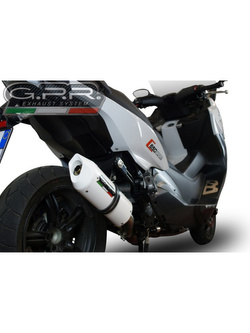 Tłumik G.P.R Albus Evo4 [Slip-On, Aluminium, White] - BMW C 650 Sport [16-20]
