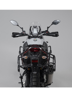 Zestaw: kufry boczne TRAX ADV + stelaże PRO SW-MOTECH 45/45L do motocykla Ducati Multistrada V4 / S / V4 Pikes Peak (20-)/ Rally (23-) [pojemność 2 x 45 L] srebrne