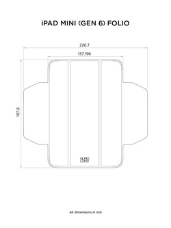 Folio na iPad mini (6th Gen) Quad Lock