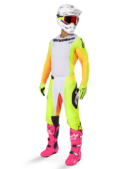 Spodnie cross damskie Alpinestars MX Techstar Melt żółto-czarne