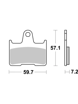 Klocki hamulcowe Brembo SP BMW M 1000 RR (21-) [na tył, kpl. na 1 tarczę]