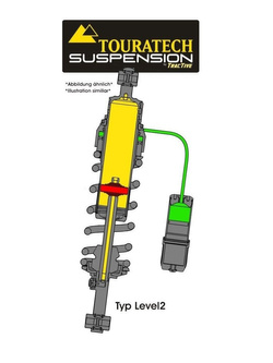 Amortyzator typ level 2 Touratech do Honda XL700V Transalp (08-13)