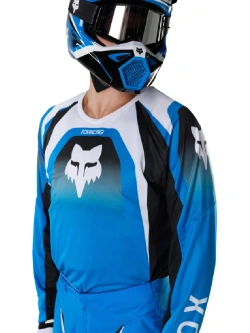 Bluza enduro Fox 180 Frame czarno-biało-niebieska