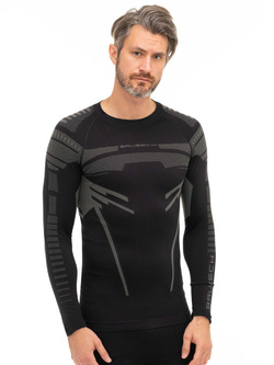 Bluza termoaktywna Brubeck Dry czarno-szara