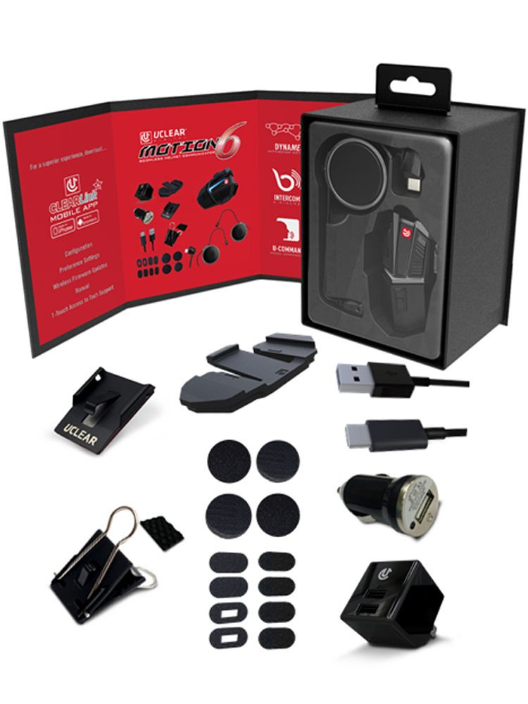 Interkom motocyklowy UClear Motion 6 (1 zestaw)