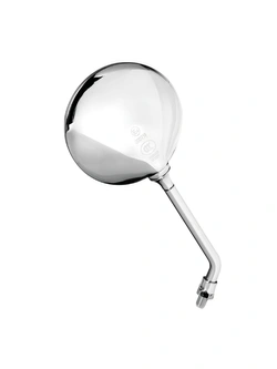 Lusterka Lampa Opal Chrom mocowane na kierownicy [para; prawy gwint M10x1,25]