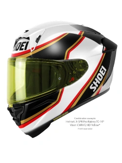 Kask integralny Shoei X-SPR PRO Rainey TC-10 czarno-biało-złoty