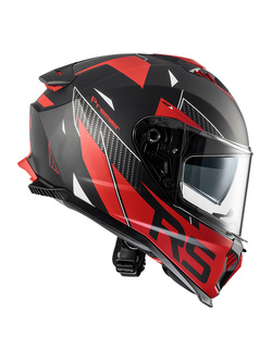Kask integralny Premier Typhoon RS92 BM czerwono-czarny matowy