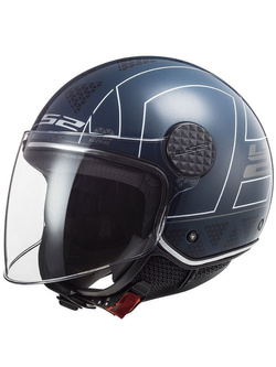 Kask otwarty LS2 OF558 Sphere Lux Linus niebieski