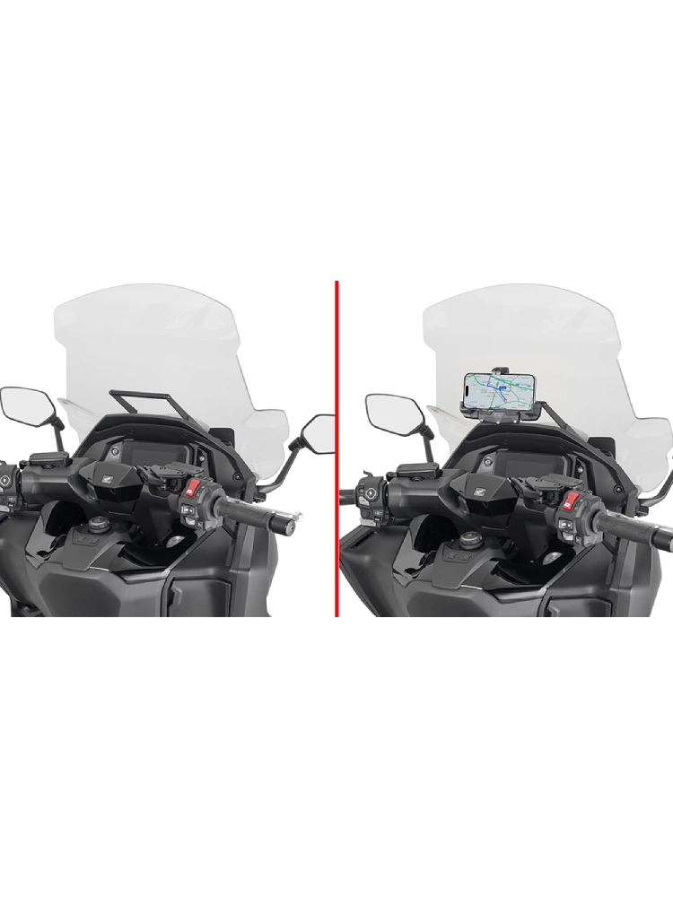 Poprzeczka GIVI do montażu uchwytu na smartfon/GPS Honda Forza 750 X (25-)