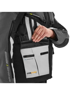 Kurtka motocyklowa tekstylna Shima Tracker szara