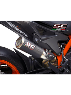 Tłumik SC-Project CR-T M2 Carbon + Titanium (Slip on) - KTM 790 Duke [18-20]