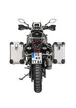 Zestaw: kufry boczne z anodowanego aluminium "And-S" Zega Pro + stelaże srebrne Touratech Yamaha Tenere 700 / World Raid (31+38L)
