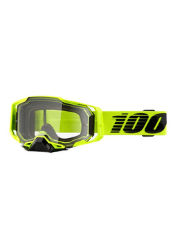 Gogle motocyklowe 100% Armega jasnozielone