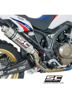 Pełny system 2-1 z pełnymi kolektorami i tłumikiem GP SC-Project do Honda CRF1000L AFRICA TWIN [15-17]