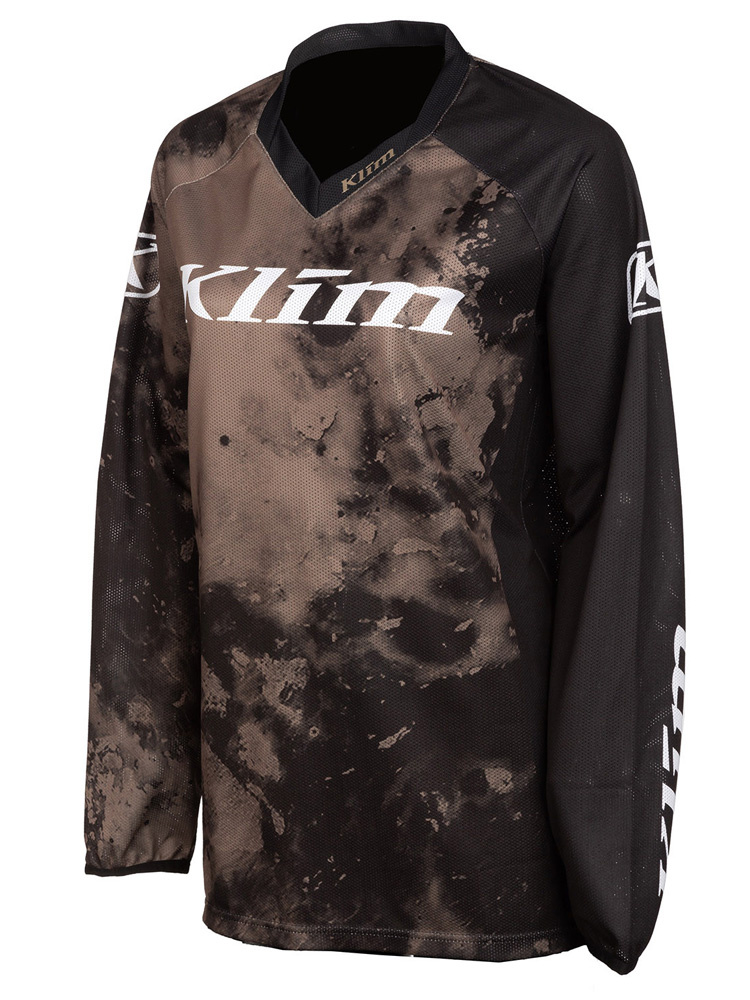 Bluza enduro damska Klim XC Lite czarno-brązowa