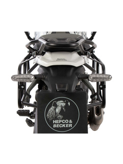 Stelaż kufrów bocznych Hepco&Becker Royal Enfield Himalayan 450 (24-) montowany na stałe czarny