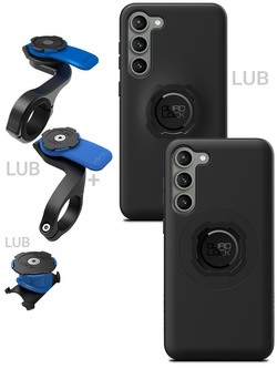 Zestaw rowerowy: etui na telefon Samsung Galaxy S23+ + mocowanie Quad Lock