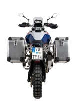 Zestaw: kufry boczne aluminiowe srebrne Zega Pro + stelaże srebrne Touratech BMW F 900 GS (24-) [poj.: 38+45l]