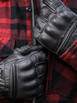Rękawice motocyklowe Shima Aviator brązowe