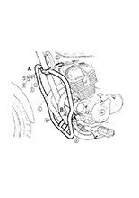 Gmol silnika Hepco&Becker do Honda CA 125 Rebel (95-01) chrom