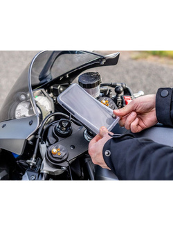 Zestaw na motocykl: etui na telefon Samsung Galaxy S21 + wodoodporny pokrowiec + mocowanie Quad Lock