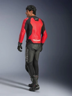 Kurtka motocyklowa skórzana Alpinestars GP Force Airflow v2 czarno-czerwona