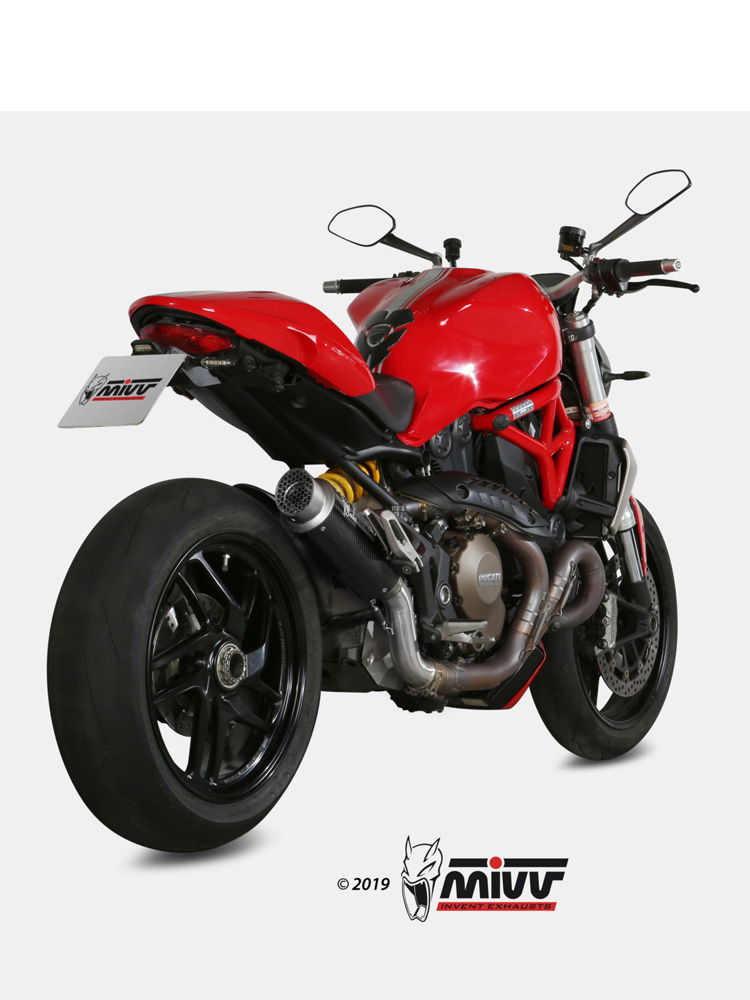 Tłumik motocyklowy Slip-On (GP Pro) MIVV do Ducati Monster 1200 / S (14-16) carbon