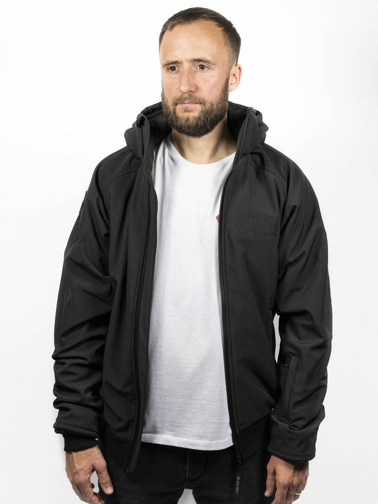 Kurtka motocyklowa tekstylna John Doe Softshell 2 in 1 czarna