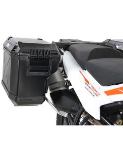 Zestaw: kufry boczne + stelaże Hepco&Becker Xplorer Cutout do KTM 890 Adventure / R / Rally (21-22) czarne