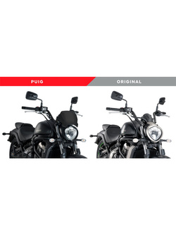 Owiewka PUIG Retroplate do Husqvarna, Indian, Kawasaki, Suzuki, Triumph, Yamaha (wybrana modele) czarny