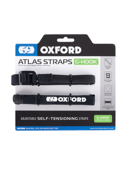 Pasy mocujące bagaż Oxford Atlas G-Hook czarne [17 mm]