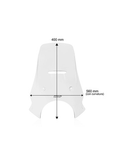 Szyba motocyklowa WRS Caponord Husqvarna Norden 901 (22-24)/ Expedition (23-24) przezroczysta
