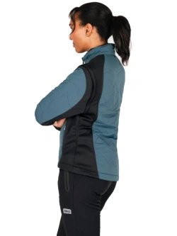 Kurtka przeciwdeszczowa damska Knox Modra czarno-niebieska