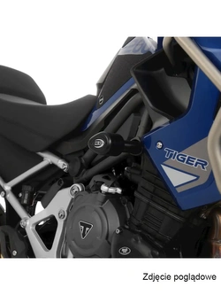 Crash pady Aero R&G Racing Triumph Tiger 1200 Rally Pro (22-24)/ GT (22)/ GT Pro (22-) białe