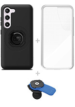 Zestaw: etui MAG na telefon Samsung Galaxy S23 (magnetyczne), wodoodporny pokrowiec MAG oraz uchwyt kulowy Quad Lock