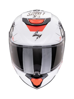 Kask integralny dziecięcy Scorpion EXO-JNR Air Boum biało-czarny