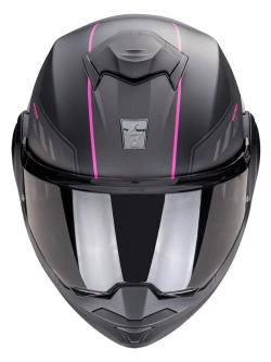 Kask szczękowy Scorpion Exo-Tech Evo Socius czarno-różowy matowy