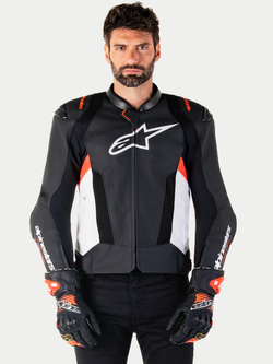 Kurtka motocyklowa skórzana Alpinestars Missile V3 Air czarno-biało-czerwona
