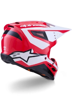 Kask enduro Alpinestars SM3 Heat czarno-biało-czerwony
