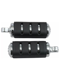 Podnóżki motocyklowe Kuryakyn Trident ISO chromowane-czarne [dł. 124 mm]