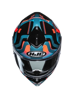 Kask integralny HJC i72 Tala czarno-niebiesko-pomarańczowy