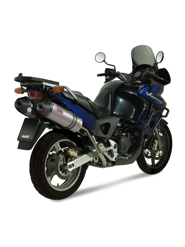 Tłumiki motocyklowe Slip-On Line (Oval) MIVV do Honda XL1000 Varadero (03-11) titanium